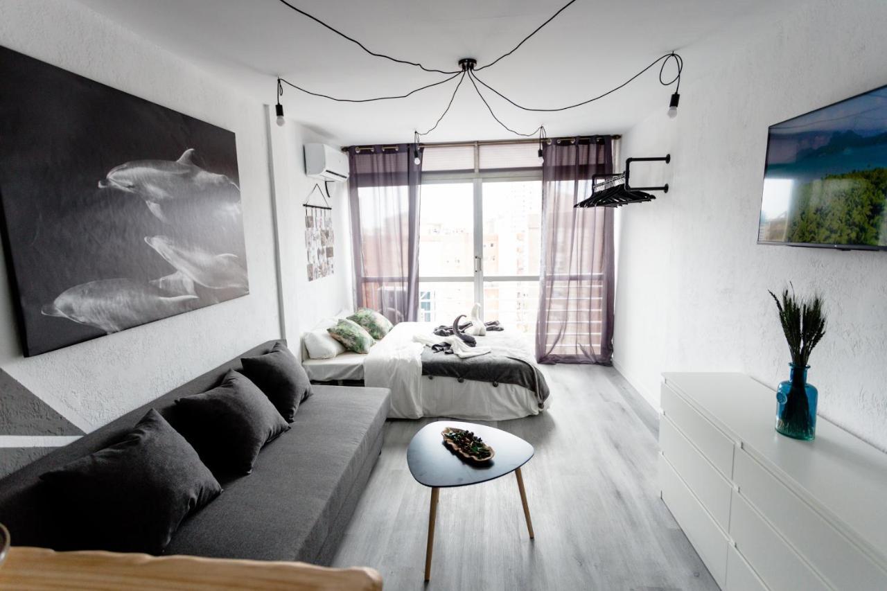 Modern Studio With See And City View Benidorm Exterior photo