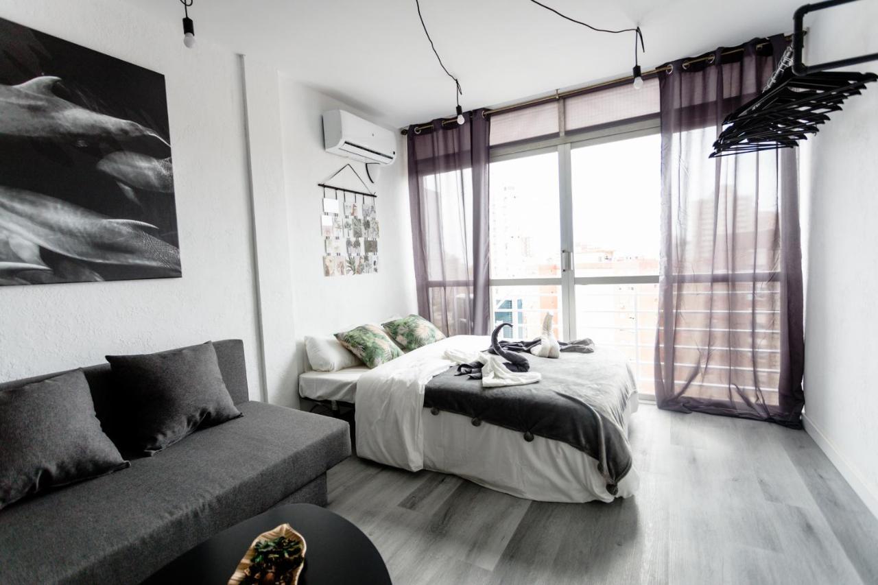 Modern Studio With See And City View Benidorm Exterior photo